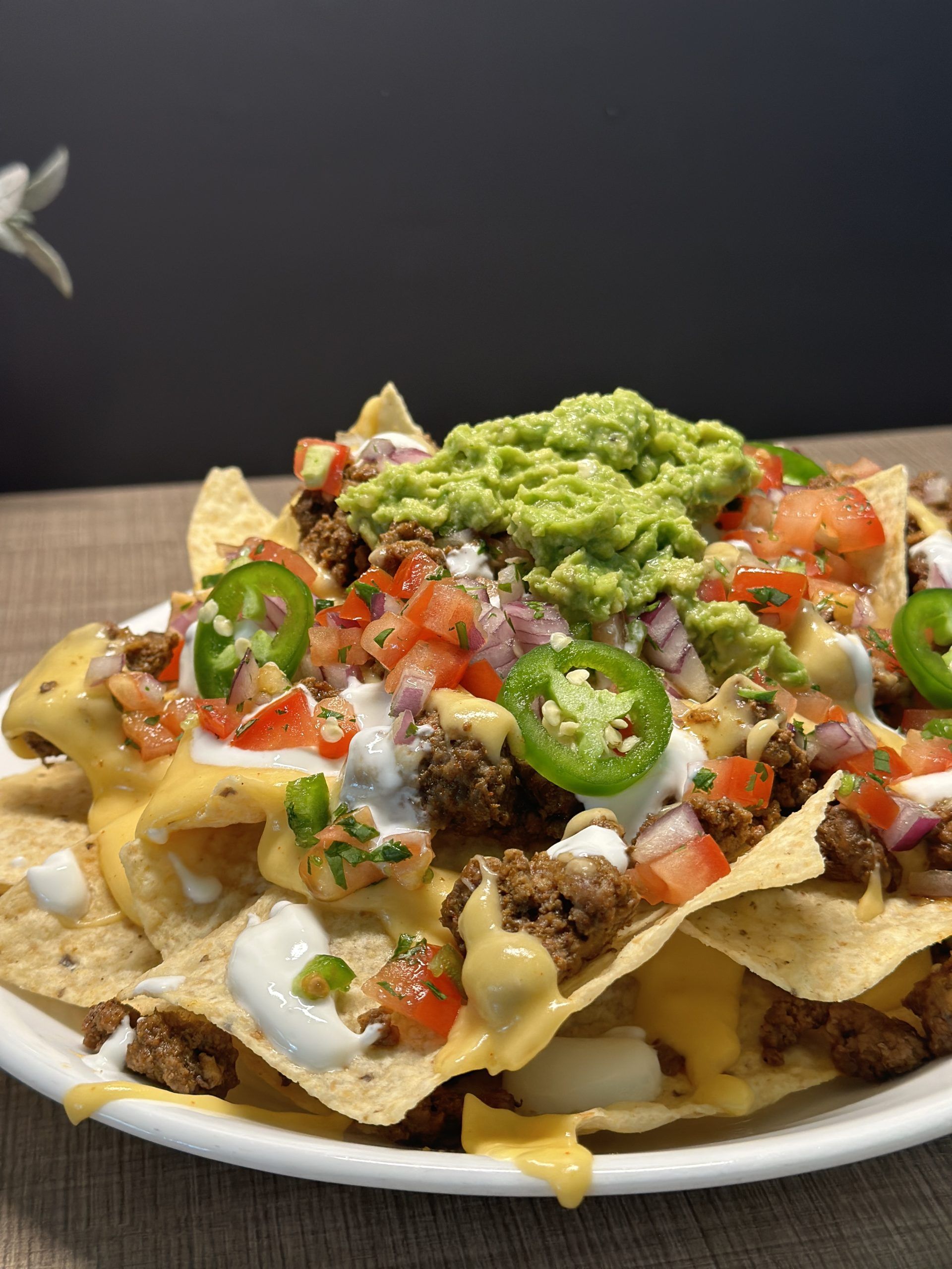 Beef nachos
